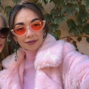 Pink Faux Fur Coat